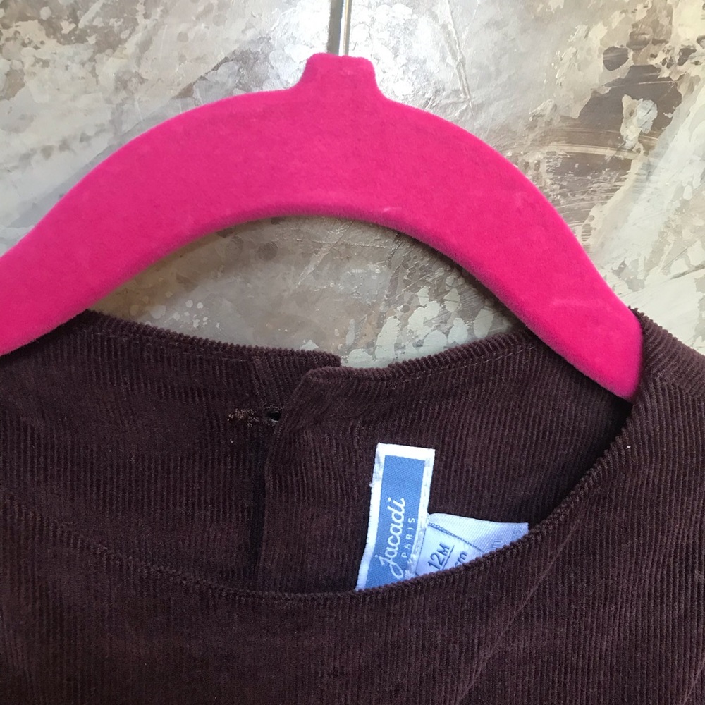 Jacadi brown dress, size 12 months. - Picture 3 of 3